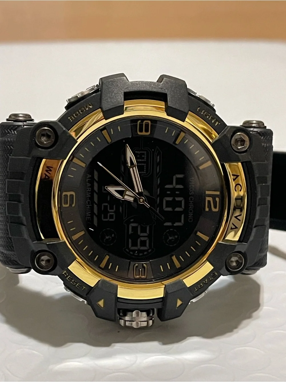 Activa Ardus X Invicta Analog Digital Men's Watch - 58mm. Black Gold new